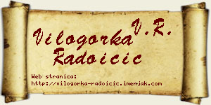 Vilogorka Radoičić vizit kartica